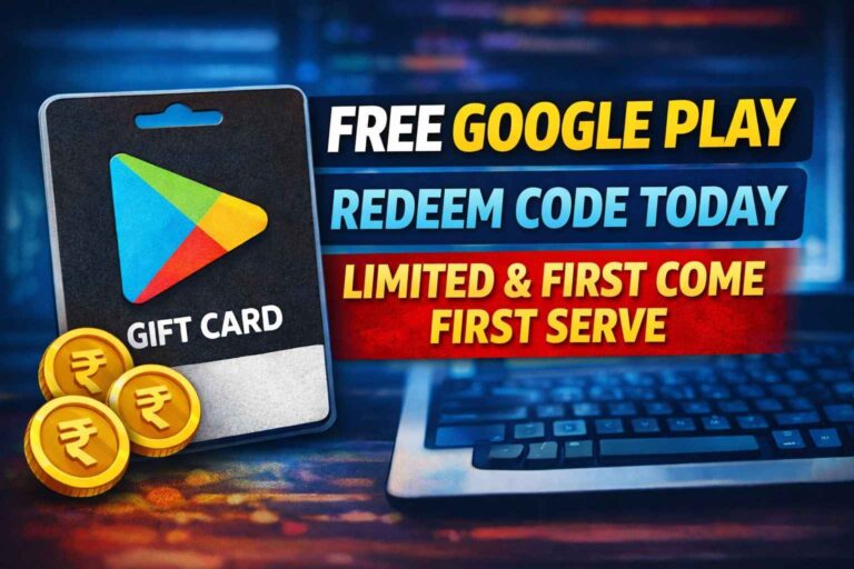 Free Google Play Redeem Code Today (Limited Codes 2026)